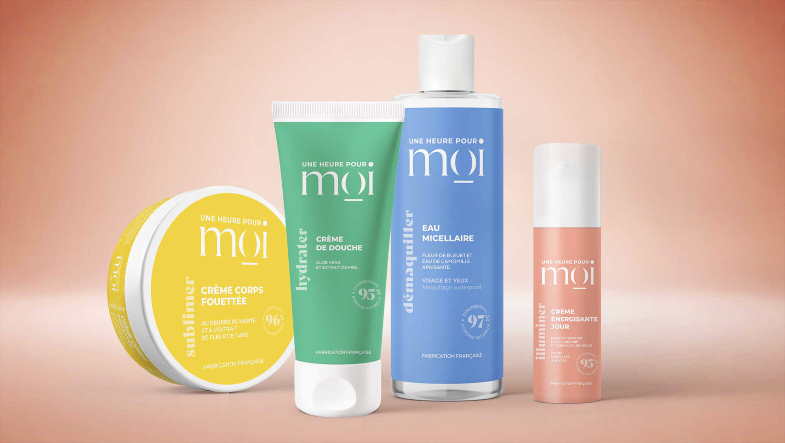 Une Heure Pour Moi – gamme de packagings